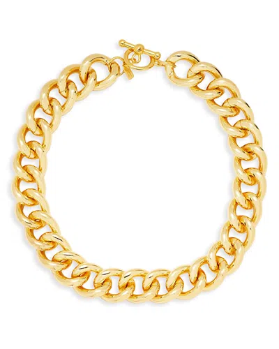 Kenneth Jay Lane Gold Plated Chunky Round Chain Necklace