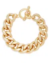 Kenneth Jay Lane Chunky Link Bracelet In 20k Gold Plated In Gold