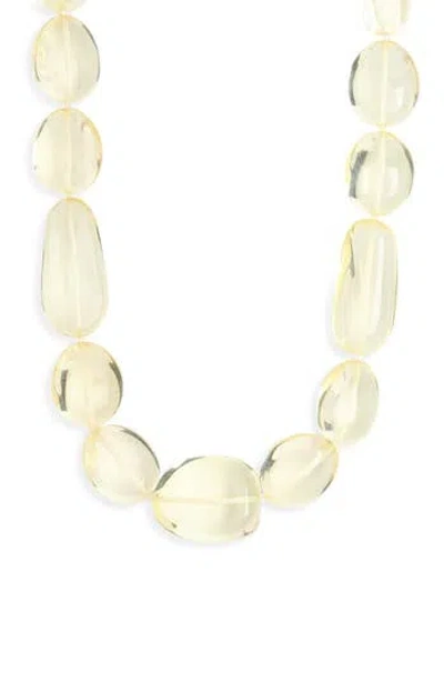 Kenneth Jay Lane Clear Beaded Necklace In Neutral