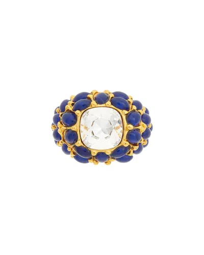 Kenneth Jay Lane 7300rlc- Lapis/crystal