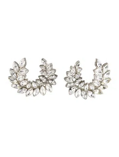 Pre-owned Kenneth Jay Lane Crystal Clip-on Earrings In Multi