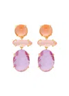 Kenneth Jay Lane Crystal-embellished 22kt Gold-plated Drop Earrings In Multi