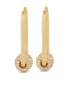 KENNETH JAY LANE CRYSTAL EMBELLISHED EARRINGS