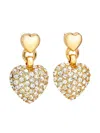Kenneth Jay Lane Crystal-embellished Earrings In Gold