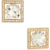 Kenneth Jay Lane Crystal Square Earrings In Red