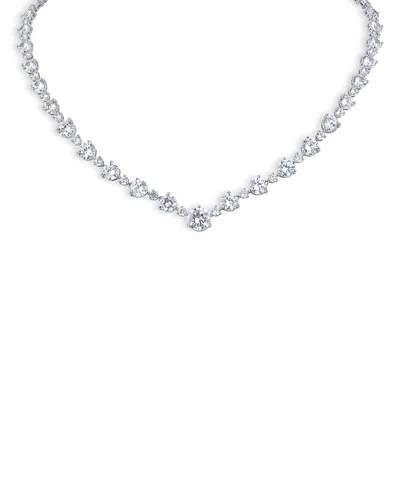 Kenneth Jay Lane Cubic Zirconia All Around Collar Necklace, 16 In Metallic