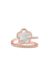 Kenneth Jay Lane Cubic Zirconia Clover Wrap Ring
