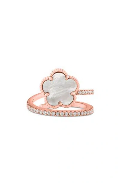 Kenneth Jay Lane Cubic Zirconia Clover Wrap Ring