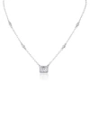 Kenneth Jay Lane Cubic Zirconia Halo Pendant Necklace