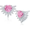 Kenneth Jay Lane Cubic Zirconia Heart Burst Stud Earrings