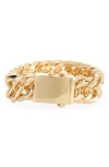 Kenneth Jay Lane Curb Chain Bracelet In Gold