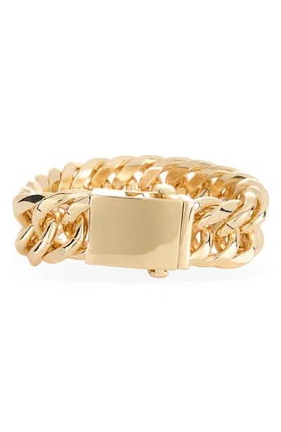 Kenneth Jay Lane Curb Chain Bracelet In Gold