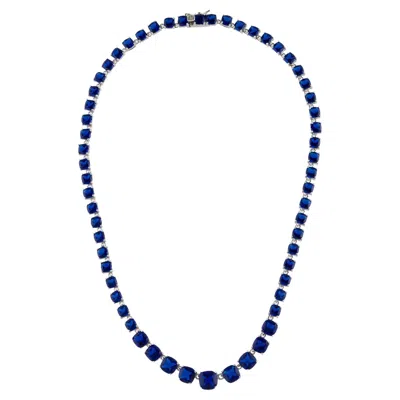 Pre-owned Kenneth Jay Lane Cz By  Zirconia Collar Necklace In Multi