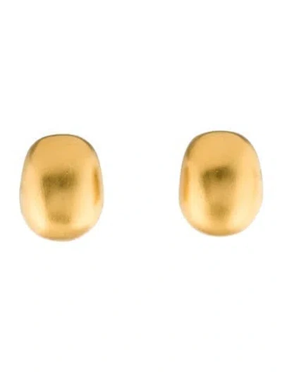 Pre-owned Kenneth Jay Lane Dome Clip-on Earrings In Multi