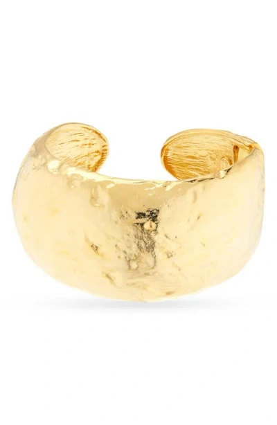 Kenneth Jay Lane Domed Cuff Bracelet In Gold