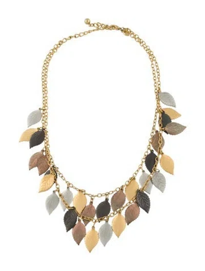 Pre-owned Kenneth Jay Lane Double Strand Necklace, 19.75" In Multi