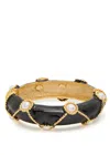 Kenneth Jay Lane Enamelled 22kt Gold-plated Bracelet In Gold