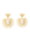 Kenneth Jay Lane Fan 22kt Gold-plated Drop Earrings