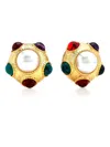 Kenneth Jay Lane Faux-pearl Earrings In Gold
