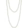 Kenneth Jay Lane Faux Pearl Layered Necklace In Metallic