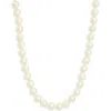Kenneth Jay Lane Faux Pearl Necklace In White