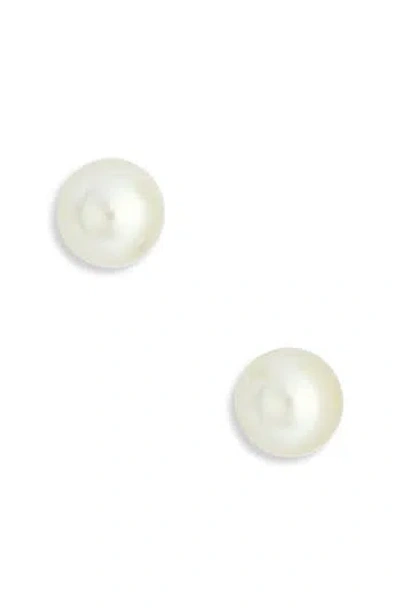 Kenneth Jay Lane Freshwater Pearl Stud Earrings In Metallic