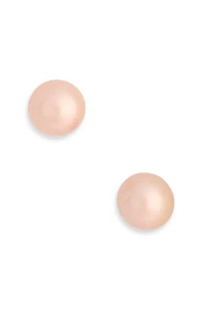 Kenneth Jay Lane Freshwater Pearl Stud Earrings In Pink