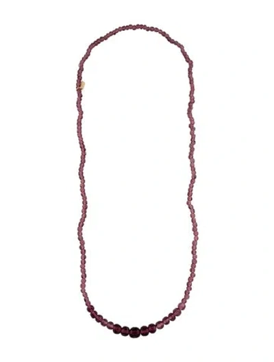 Pre-owned Kenneth Jay Lane Glass Bead Necklace, 17" In Multi