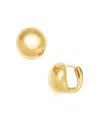Kenneth Jay Lane Gold Domed Earrings
