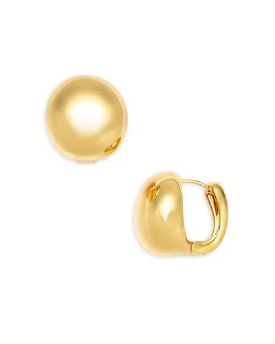 Kenneth Jay Lane Gold Domed Earrings