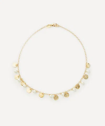Kenneth Jay Lane Gold-plated Coin And Pearl Necklace