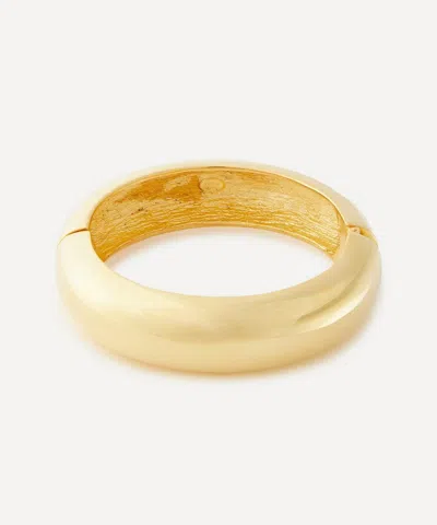 Kenneth Jay Lane Gold-plated Dome Hinge Cuff Bracelet