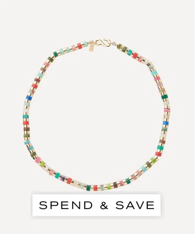 Kenneth Jay Lane Gold-plated Gemstone Beaded Necklace