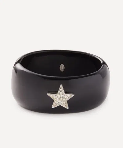 Kenneth Jay Lane Gold-plated Narrow Crystal Star Cuff Bracelet