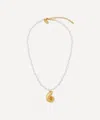 Kenneth Jay Lane Gold-plated Seashell Pendant Necklace In Gold