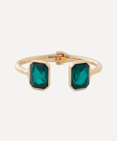 Kenneth Jay Lane Gold-plated Two Stone Cuff Bracelet