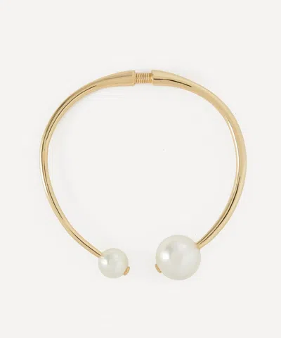 Kenneth Jay Lane Gold-plated Pearl Collar Necklace