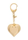 Kenneth Jay Lane Heart Bag Charm In Gold