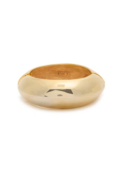 Kenneth Jay Lane Hinged 22kt Gold-plated Bracelet