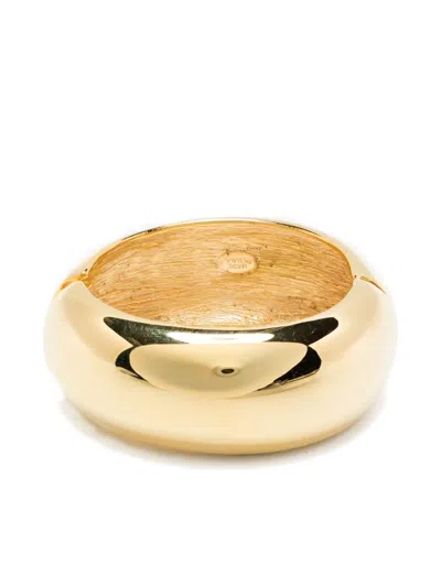 Kenneth Jay Lane Hinged Bracelet In Gold