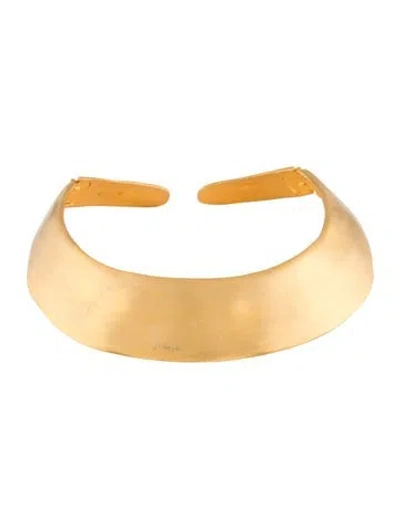 Pre-owned Kenneth Jay Lane Hinged Wide Collar Necklace, 17.5" In Multicolor