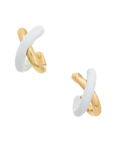 Kenneth Jay Lane Hoop Earrings In Gold