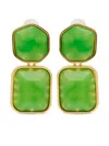 Kenneth Jay Lane Jade Drop Earrings