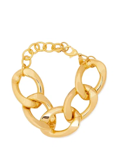 Kenneth Jay Lane Large Link Bracelet In Gold