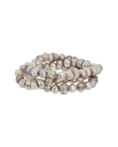 Kenneth Jay Lane Layered Bracelet In Gray