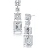 Kenneth Jay Lane Mixed Cut Cubic Zirconia Linear Drop Earrings