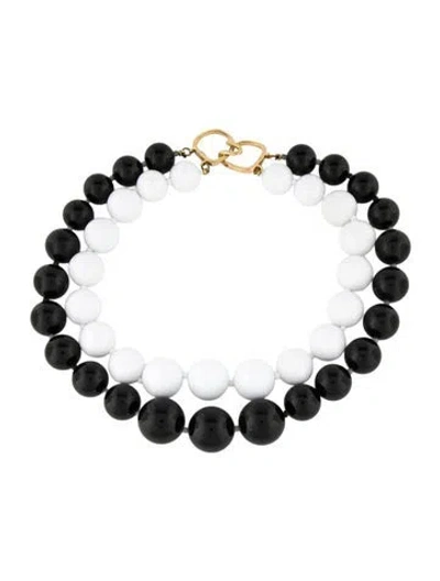 Pre-owned Kenneth Jay Lane Multi-strand Bead Choker Necklace, 17"