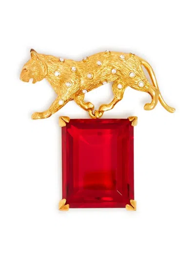 Kenneth Jay Lane Panther Pin