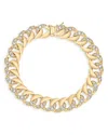 Kenneth Jay Lane Pave Chain Link Bracelet In Gold