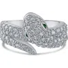 Kenneth Jay Lane Pavé Cubic Zirconia Snake Wrap Ring
